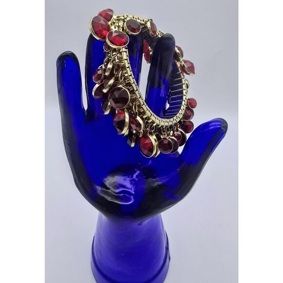 Vintage to Now One Size Stretch & Wrap Bracelet Lot ( 4 )  Rhinstone Bling - Picture 13 of 15